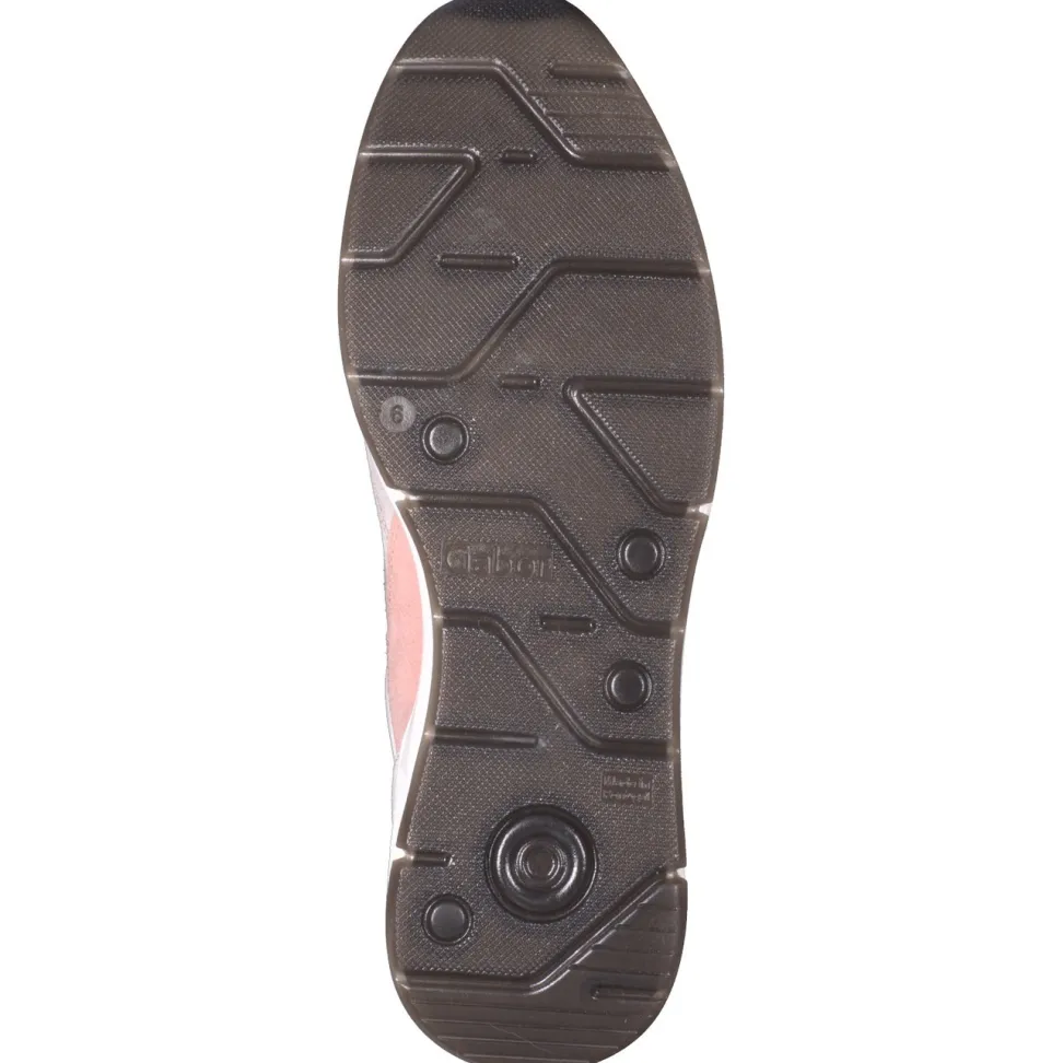 Gabor Comfort – Chunky Sneaker aus Kalbleder pastellweiß