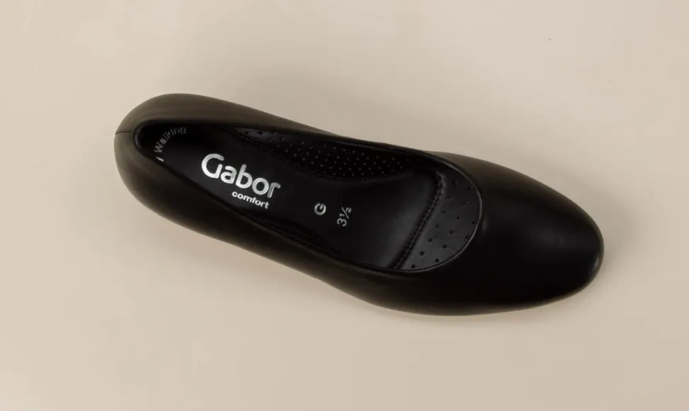 Gabor Comfort – Komfortpumps aus Kalbleder schwarz