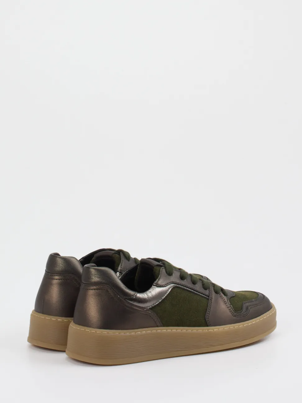 Gabor Comfort – Sneaker aus Veloursleder Olivgrün
