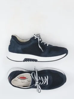 Gabor Comfort – Sneaker aus Nubukleder in Blau