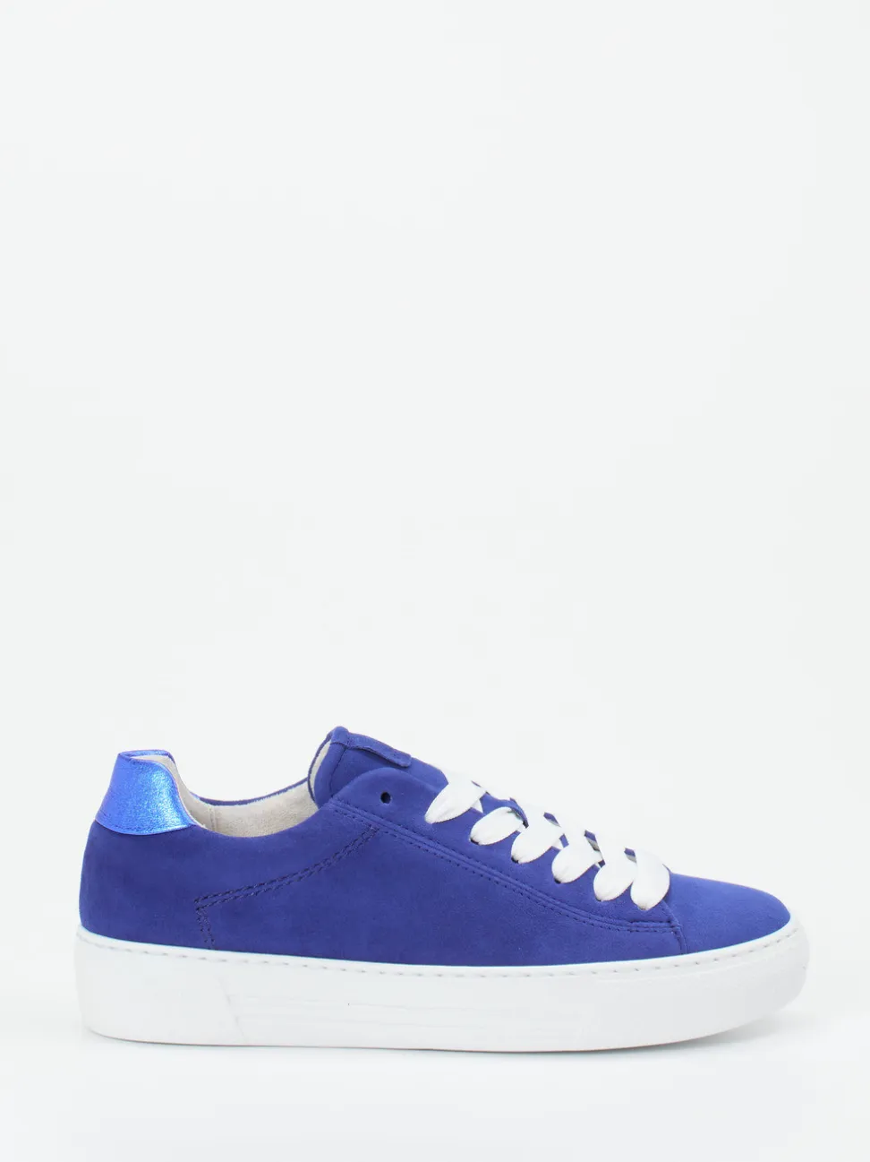 Gabor Comfort – Sneaker aus Veloursleder Kobaltblau