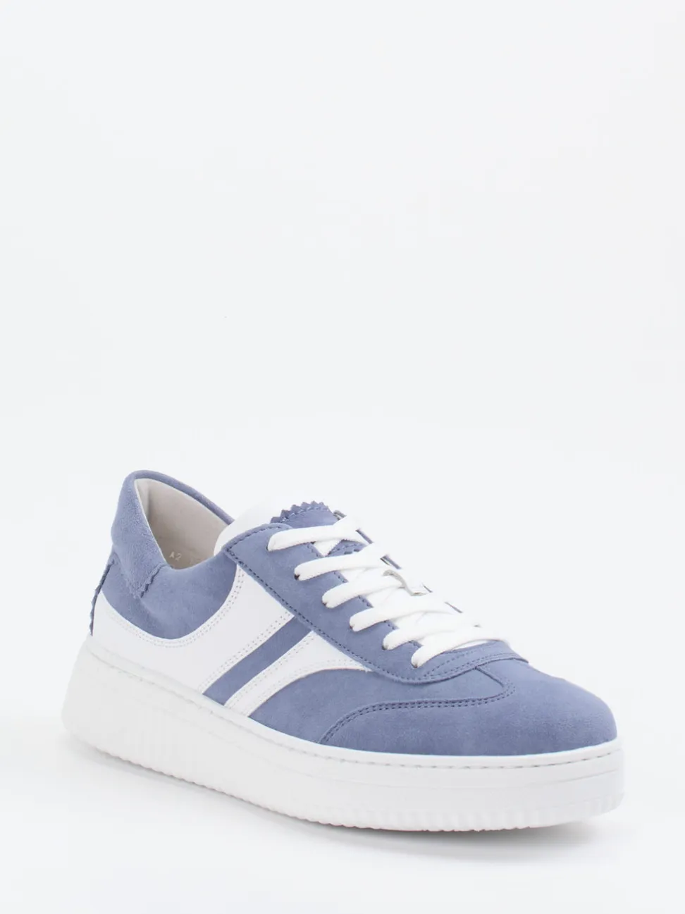 Gabor Comfort – Sneaker aus Veloursleder jeansblau