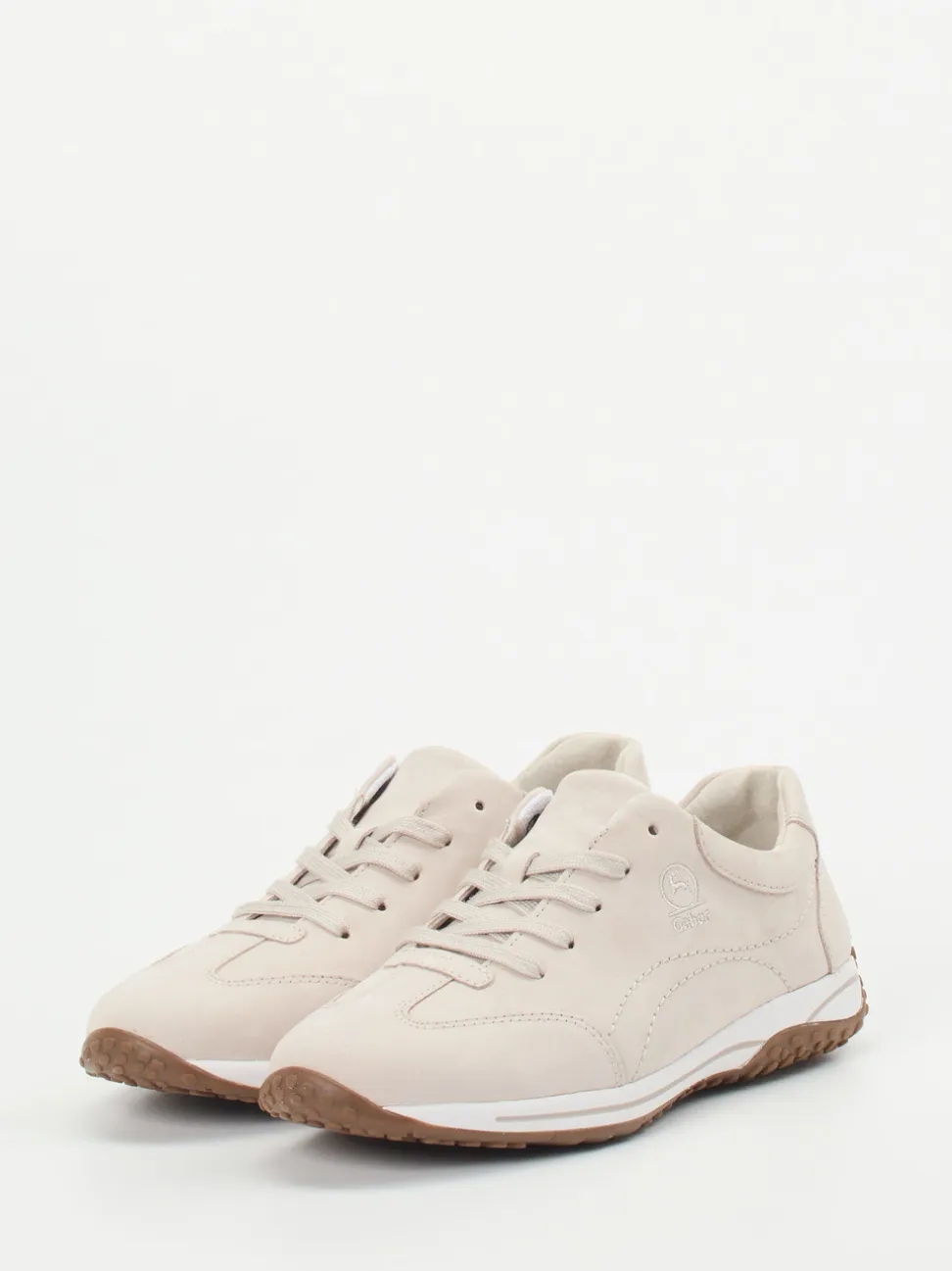 Gabor Comfort – Sneaker aus Nubukleder in Beige
