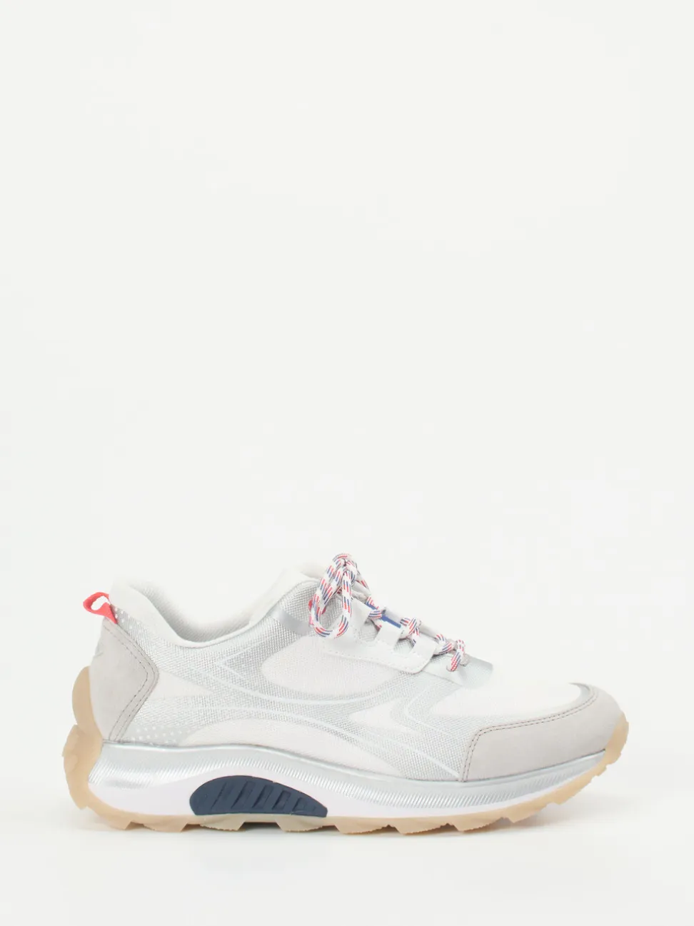 Gabor Comfort – Sneaker aus Textil und Veloursleder grau