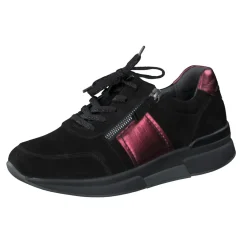 Gabor Comfort – Sneaker aus Nubukleder in Schwarz