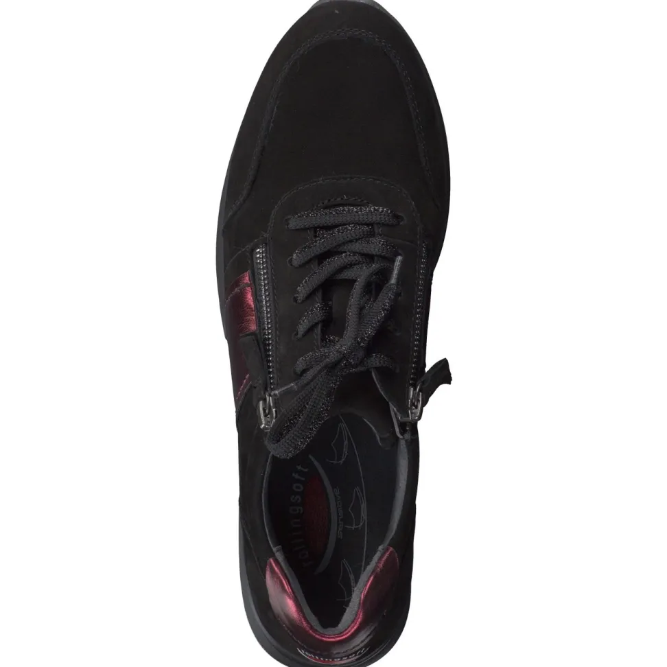 Gabor Comfort – Sneaker aus Nubukleder in Schwarz