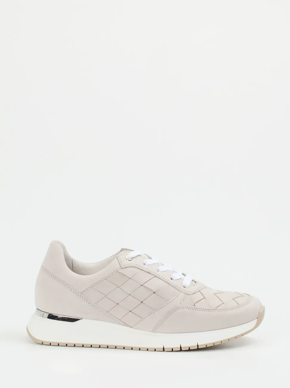 Gabor Comfort – Sneaker aus Nubukleder in Flechtoptik