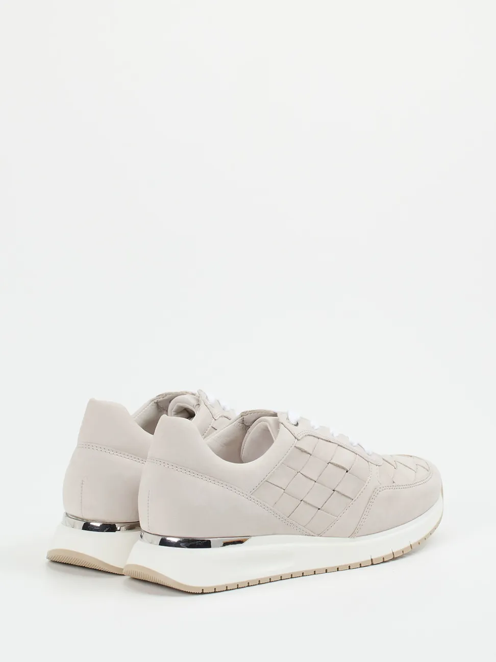 Gabor Comfort – Sneaker aus Nubukleder in Flechtoptik