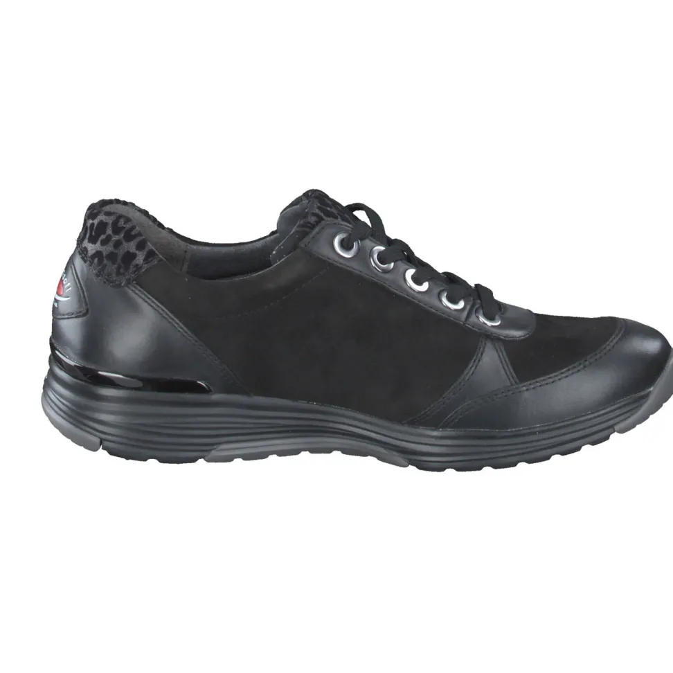 Gabor Comfort – Sneaker aus Veloursleder in Schwarz