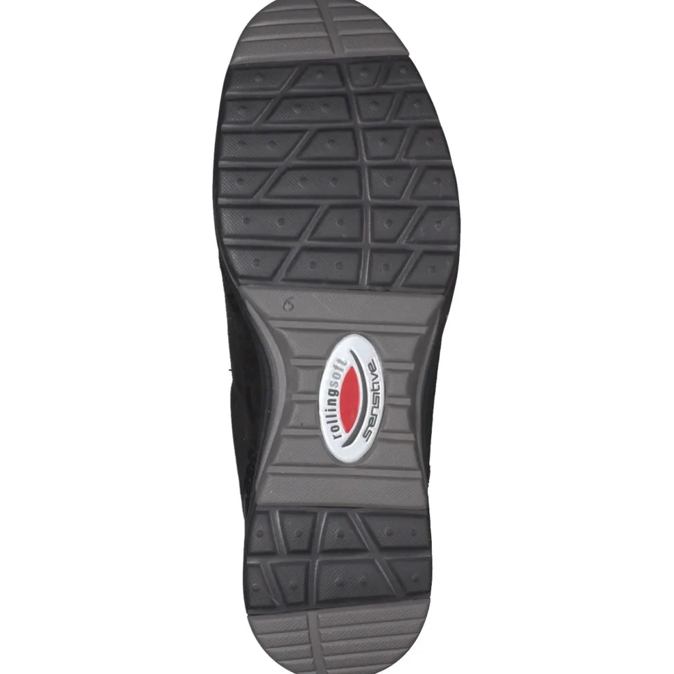 Gabor Comfort – Sneaker aus Veloursleder in Schwarz