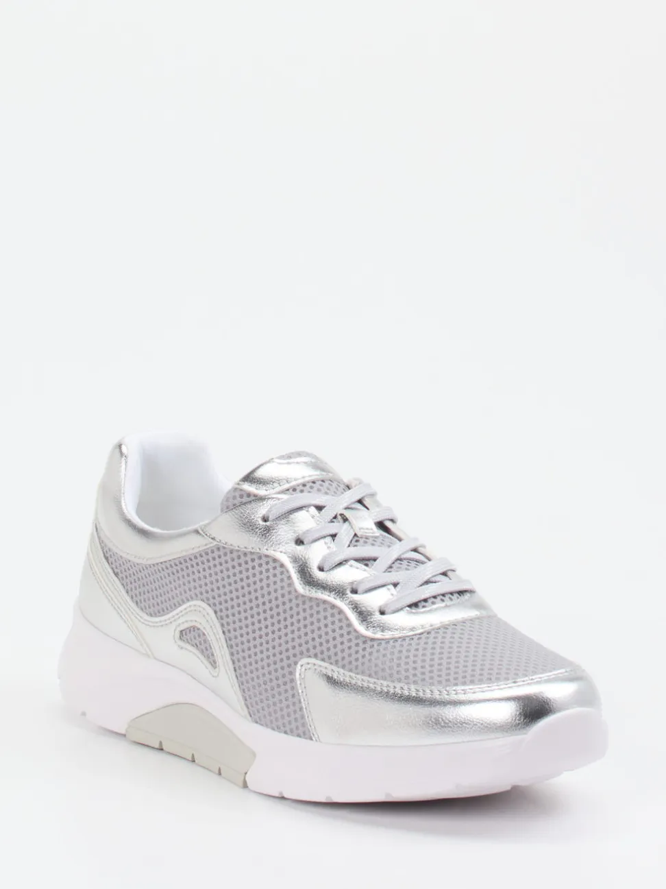 Gabor Comfort – Sneaker aus Textil mit Metallic-Optik