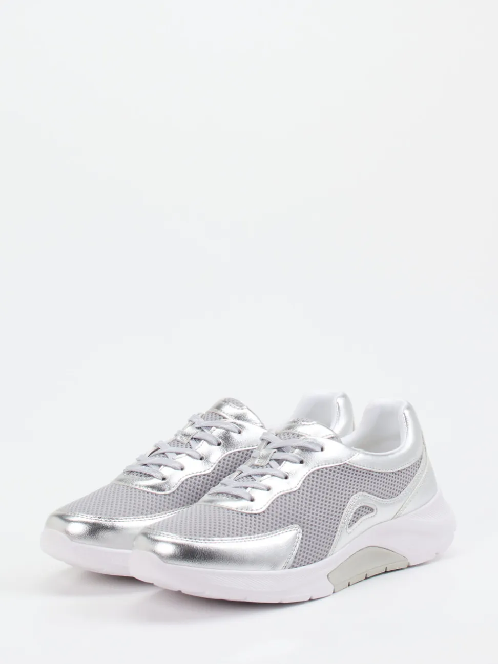 Gabor Comfort – Sneaker aus Textil mit Metallic-Optik