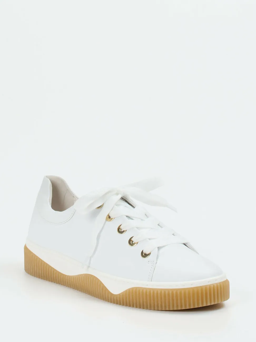 Gabor Comfort – Sneaker aus Kalbleder Weiß