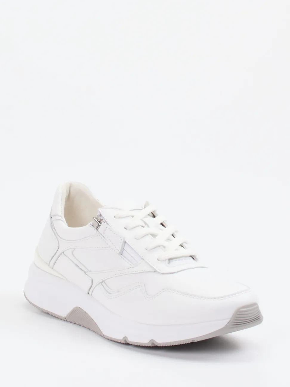 Gabor Comfort – Sneaker aus Kalbleder weiß
