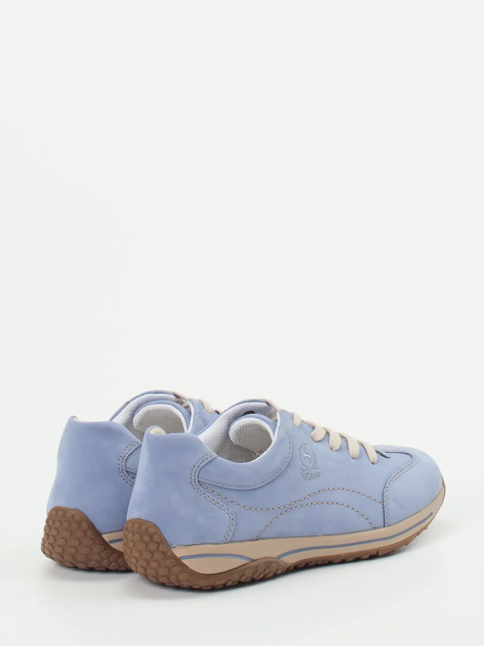 Gabor Comfort – Sneaker aus Nubukleder hellblau