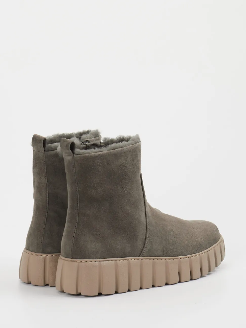 Gabor Comfort – Stiefeletten aus Veloursleder braun