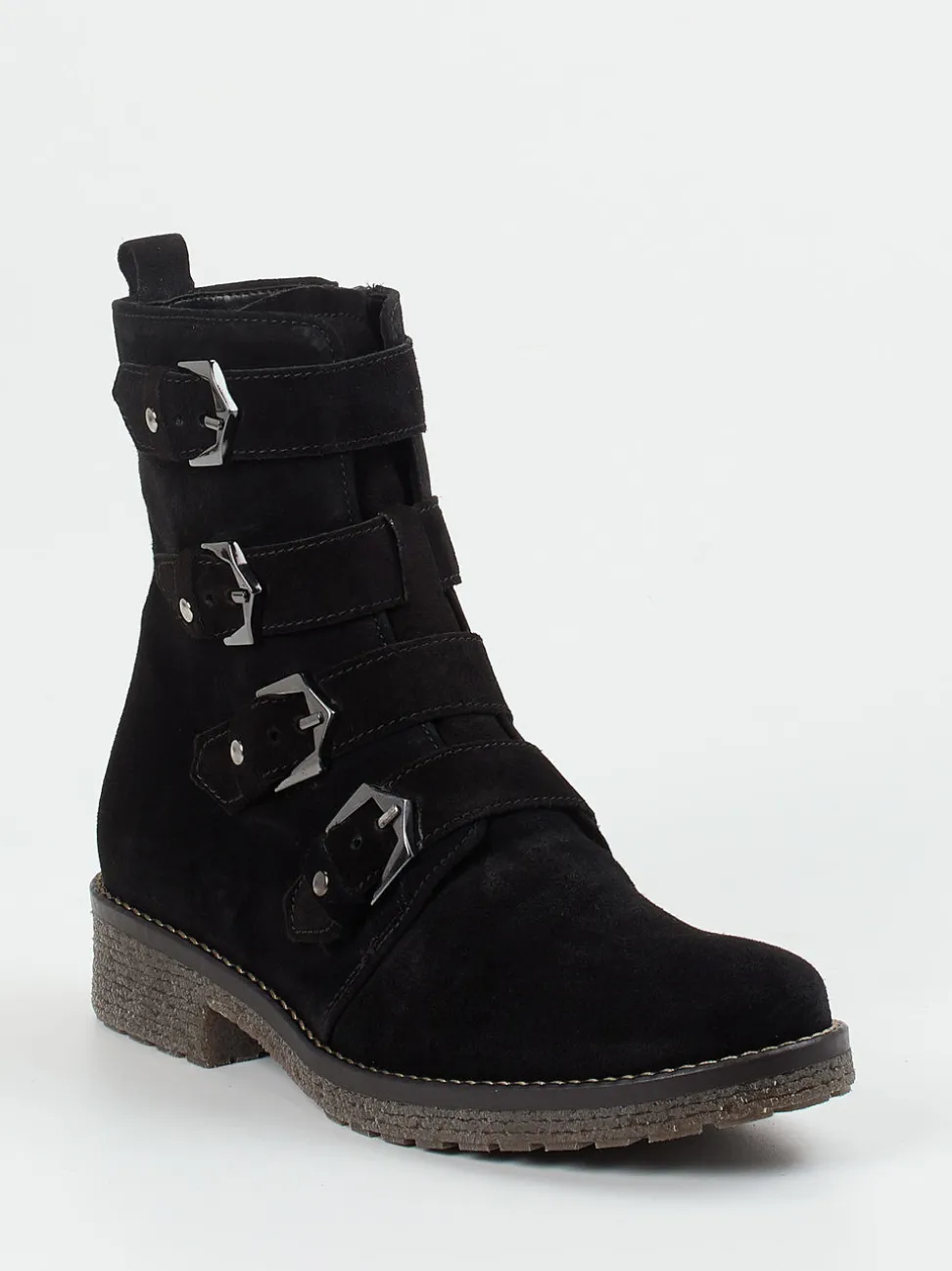 Gabor Comfort – Stiefelette aus Veloursleder Schwarz