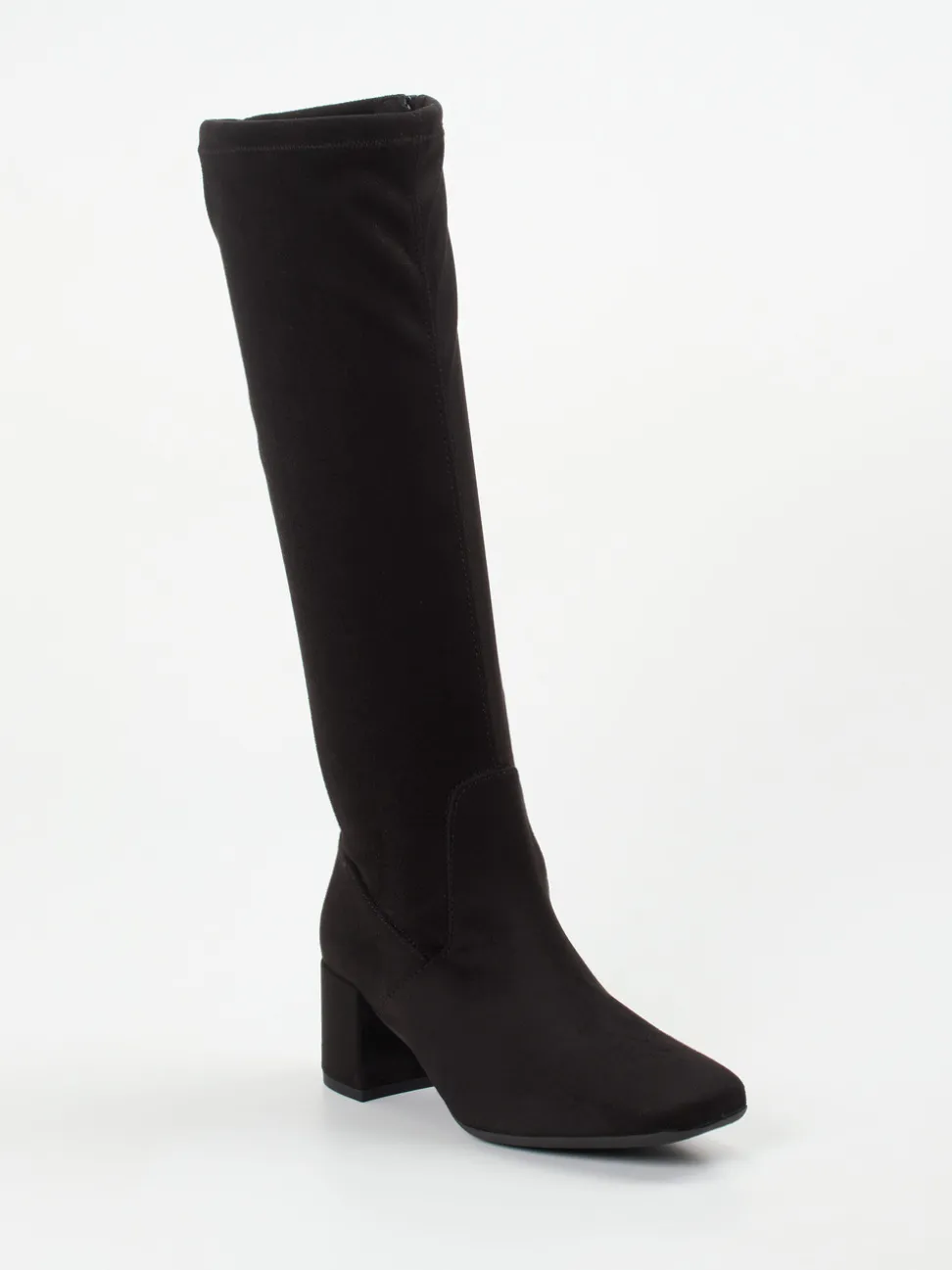 Gabor Comfort – Stretch-Stiefel aus Veloursleder schwarz