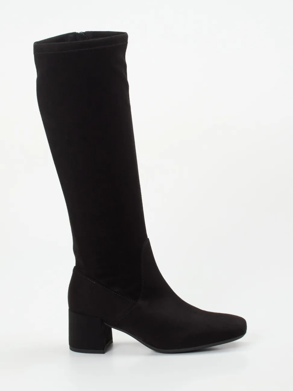 Gabor Comfort – Stretch-Stiefel aus Veloursleder schwarz