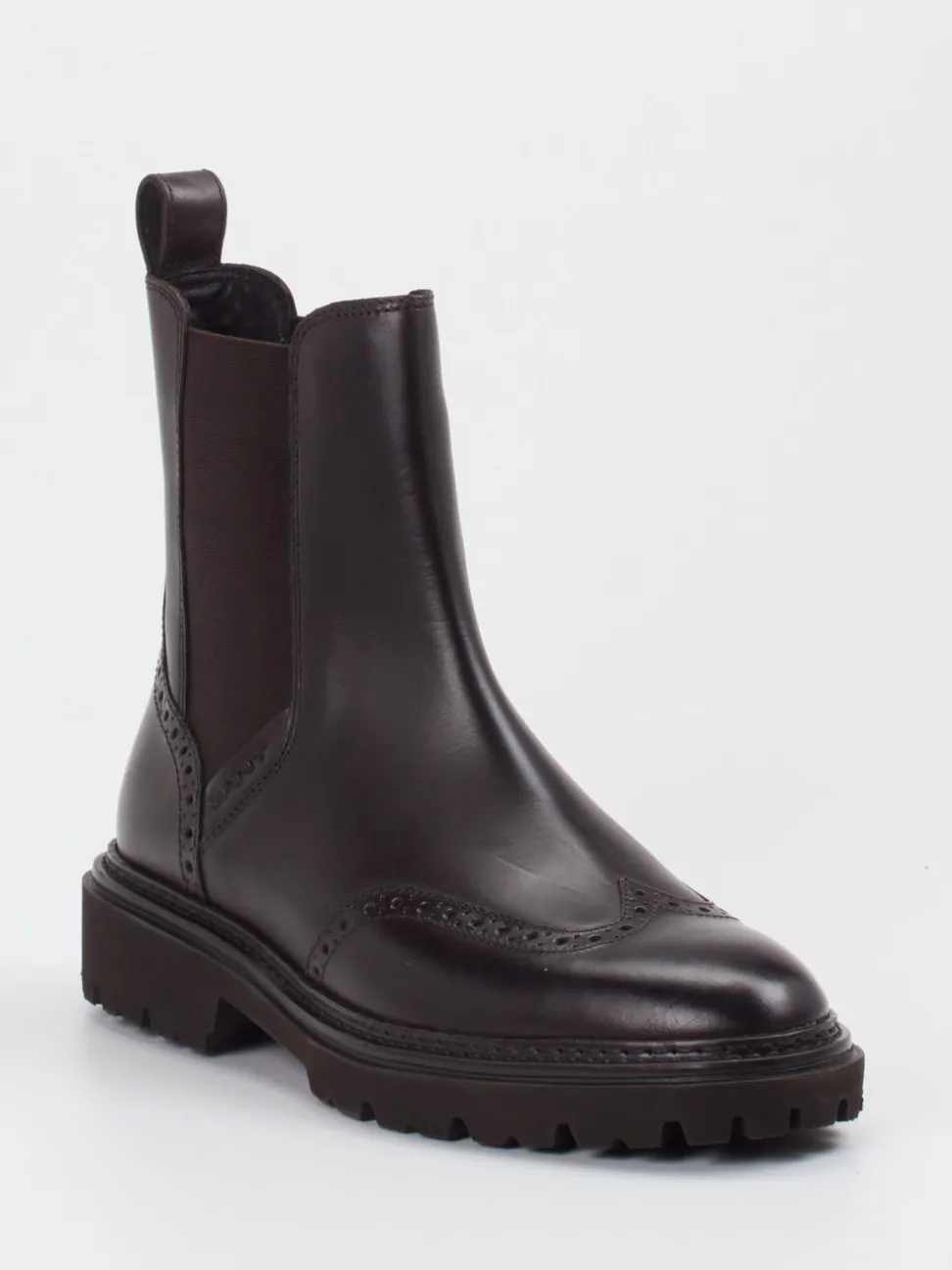 Gant – Chelsea Boots aus Kalbleder Dunkelbraun