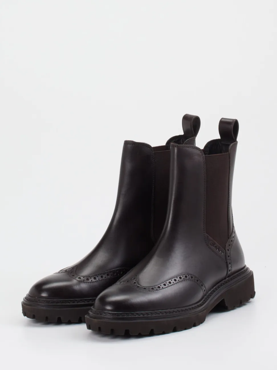 Gant – Chelsea Boots aus Kalbleder Dunkelbraun