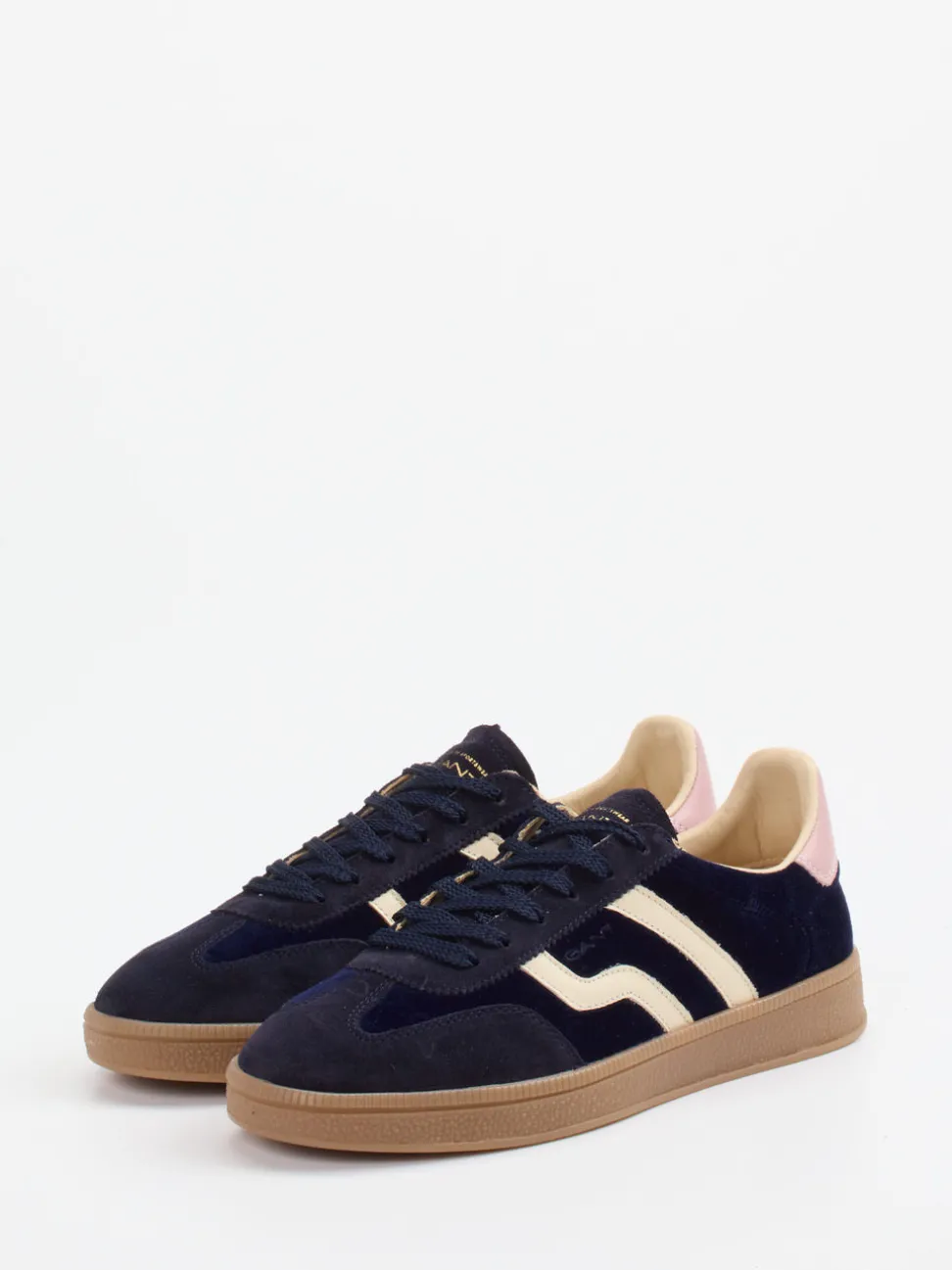Gant – Retro-Sneaker aus Veloursleder Dunkelblau