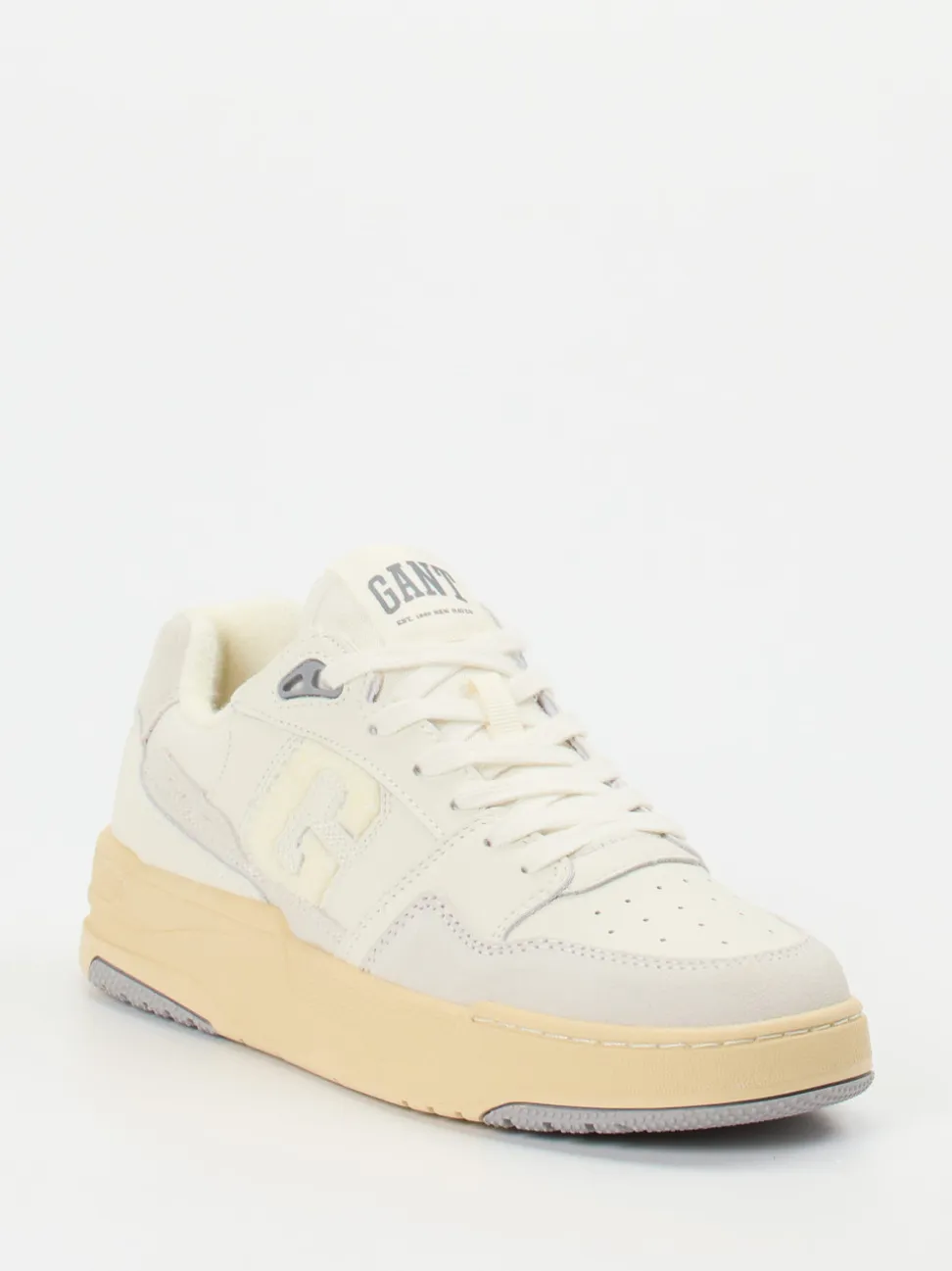 Gant – Sneaker aus Kalbleder in Cremeweiß