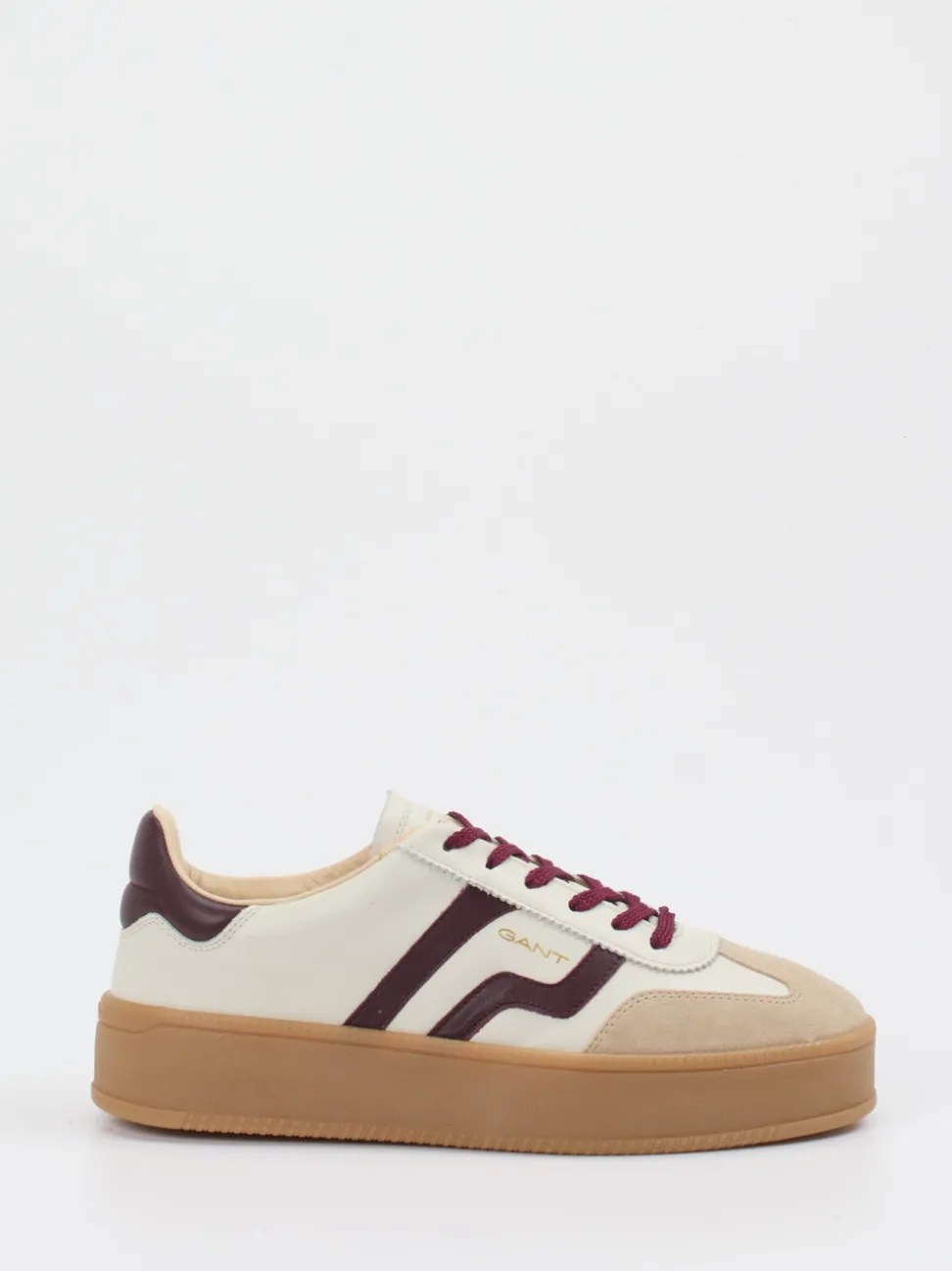 Gant – Sneaker aus Kalbleder in Cremeweiß