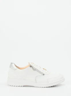 Ganter – Komfort-Sneaker aus Kalbleder Weiß