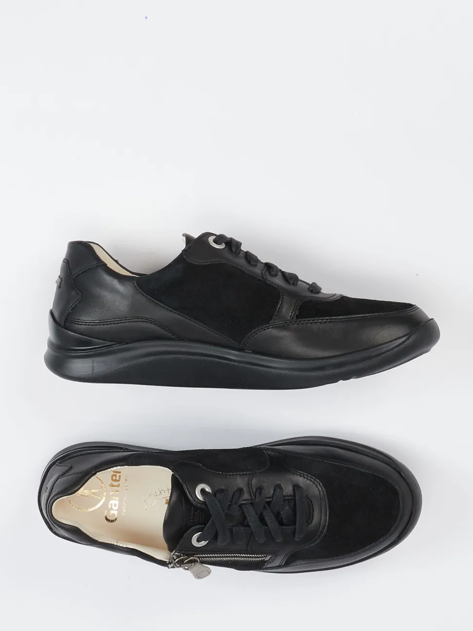 Ganter – Komfort-Sneaker aus Kalbleder schwarz