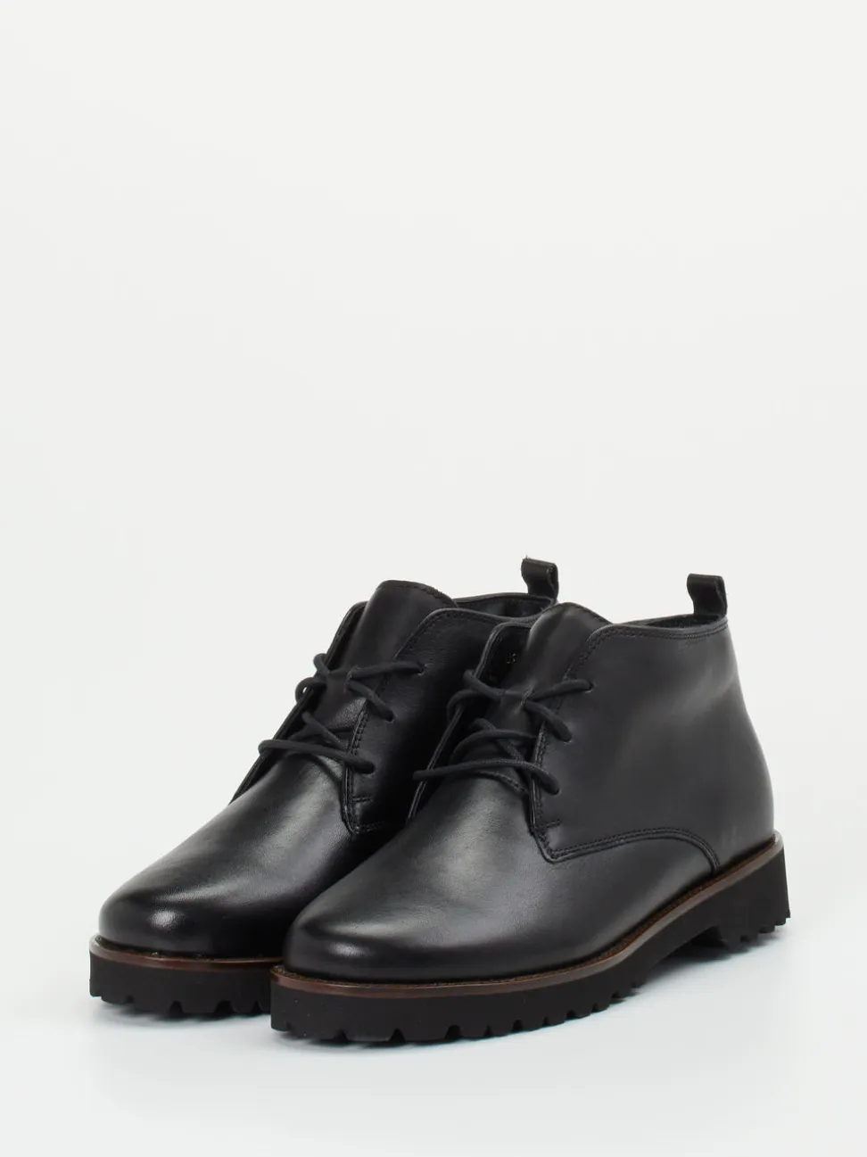 Ganter – Schnürboots aus Kalbleder schwarz