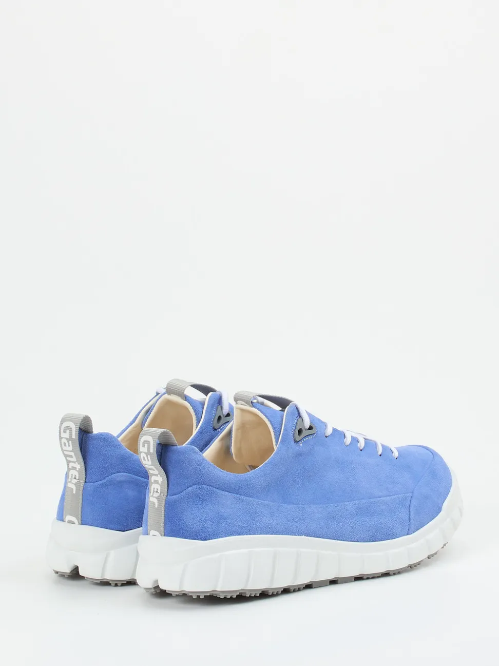 Ganter – Sneaker aus Veloursleder jeansblau