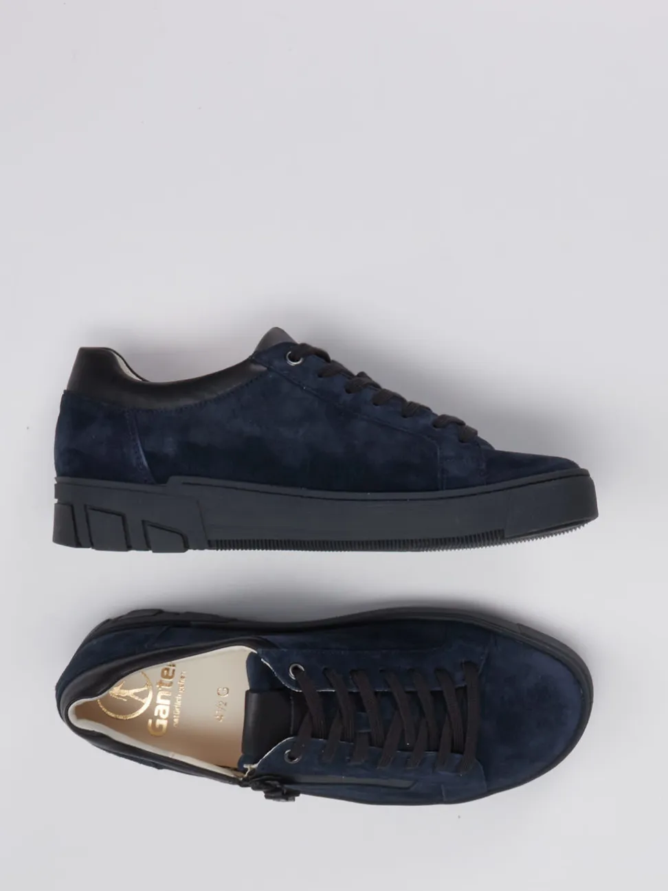 Ganter – Sneaker aus Veloursleder dunkelblau