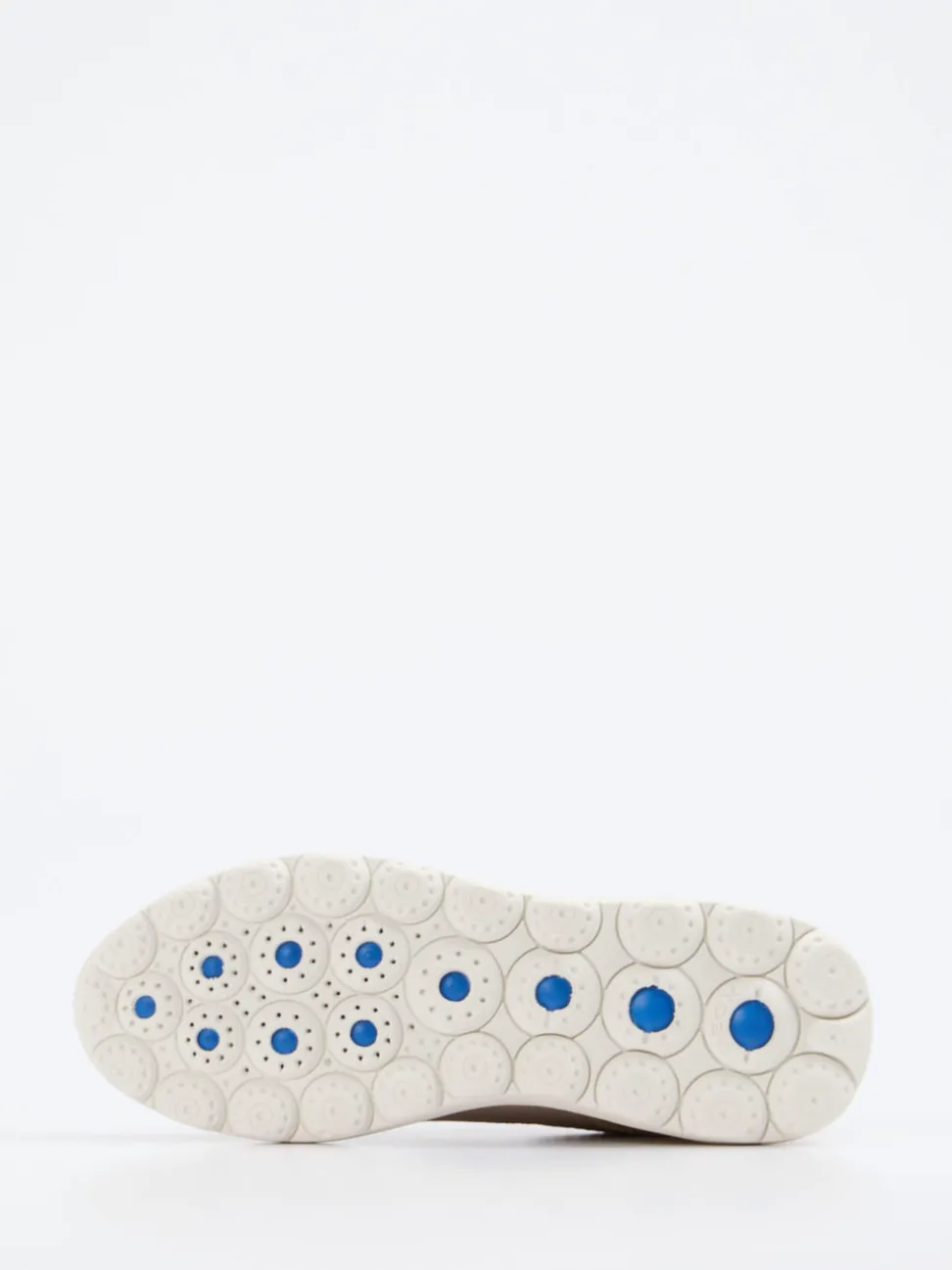 Geox – Sneaker aus Textil in Beige mit Gold-Detail