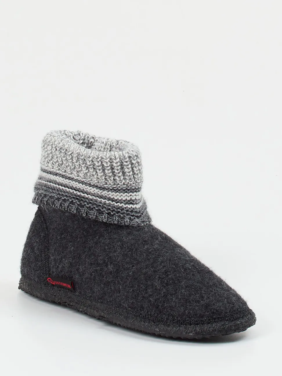 Giesswein – Hüttenschuh aus Wollfilz anthrazitgrau