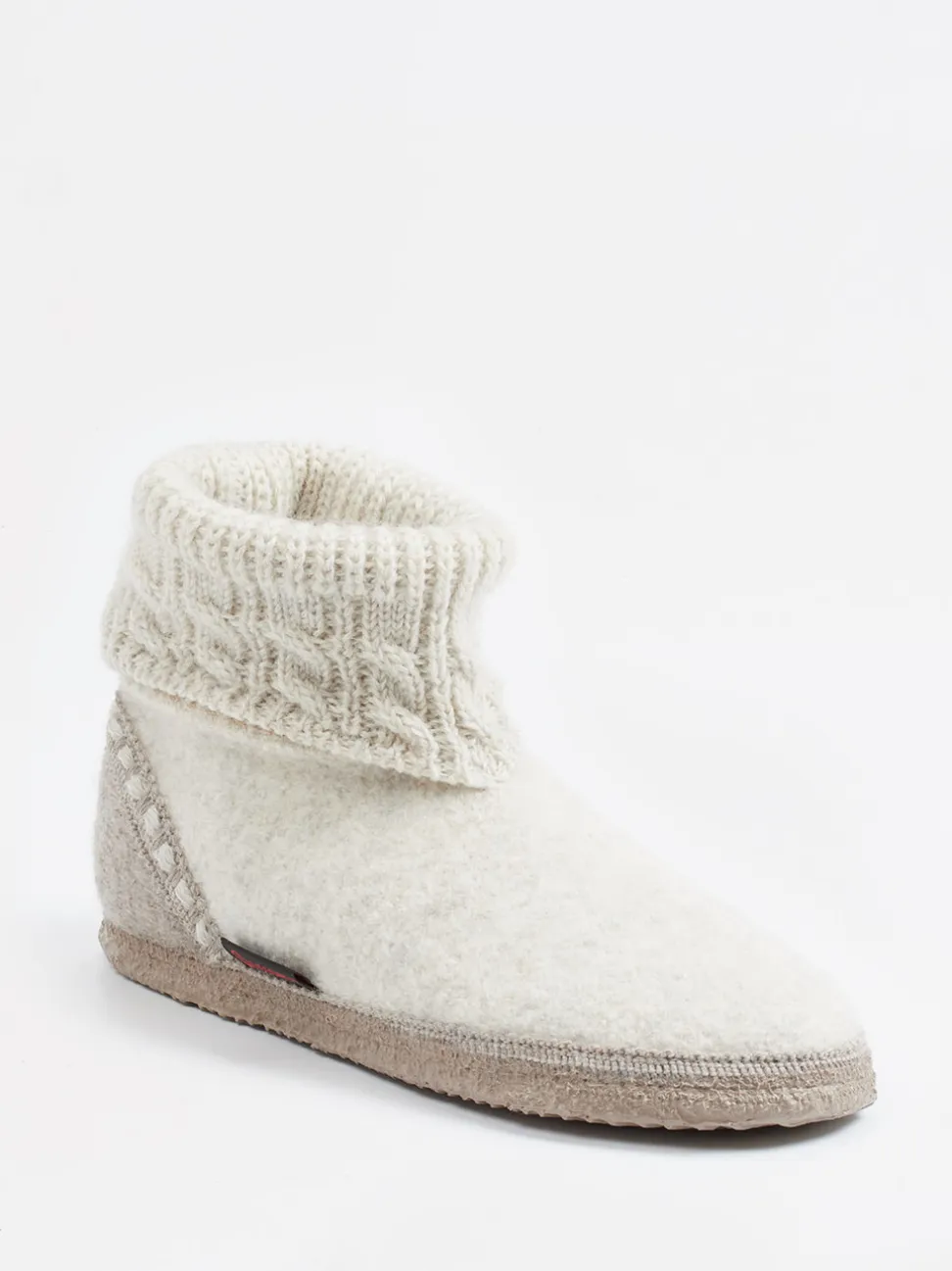 Giesswein – Hüttenschuh aus Wollfilz wollweiß