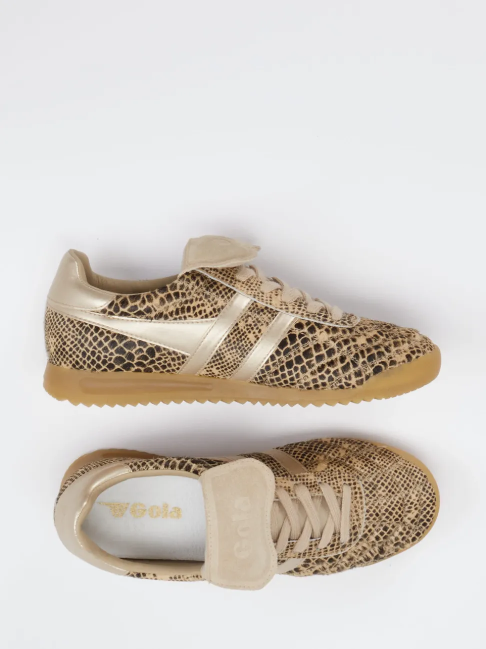 Gola – Retro-Sneaker aus Leder mit Schlangenprägung