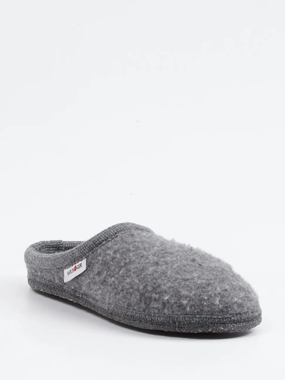 Haflinger – Hausschuh aus Wollfilz grau