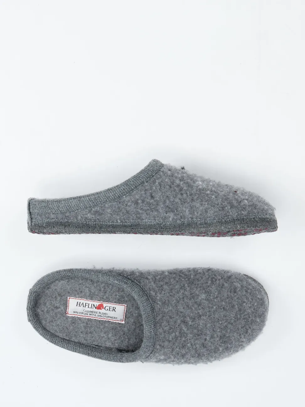 Haflinger – Hausschuh aus Wollfilz grau