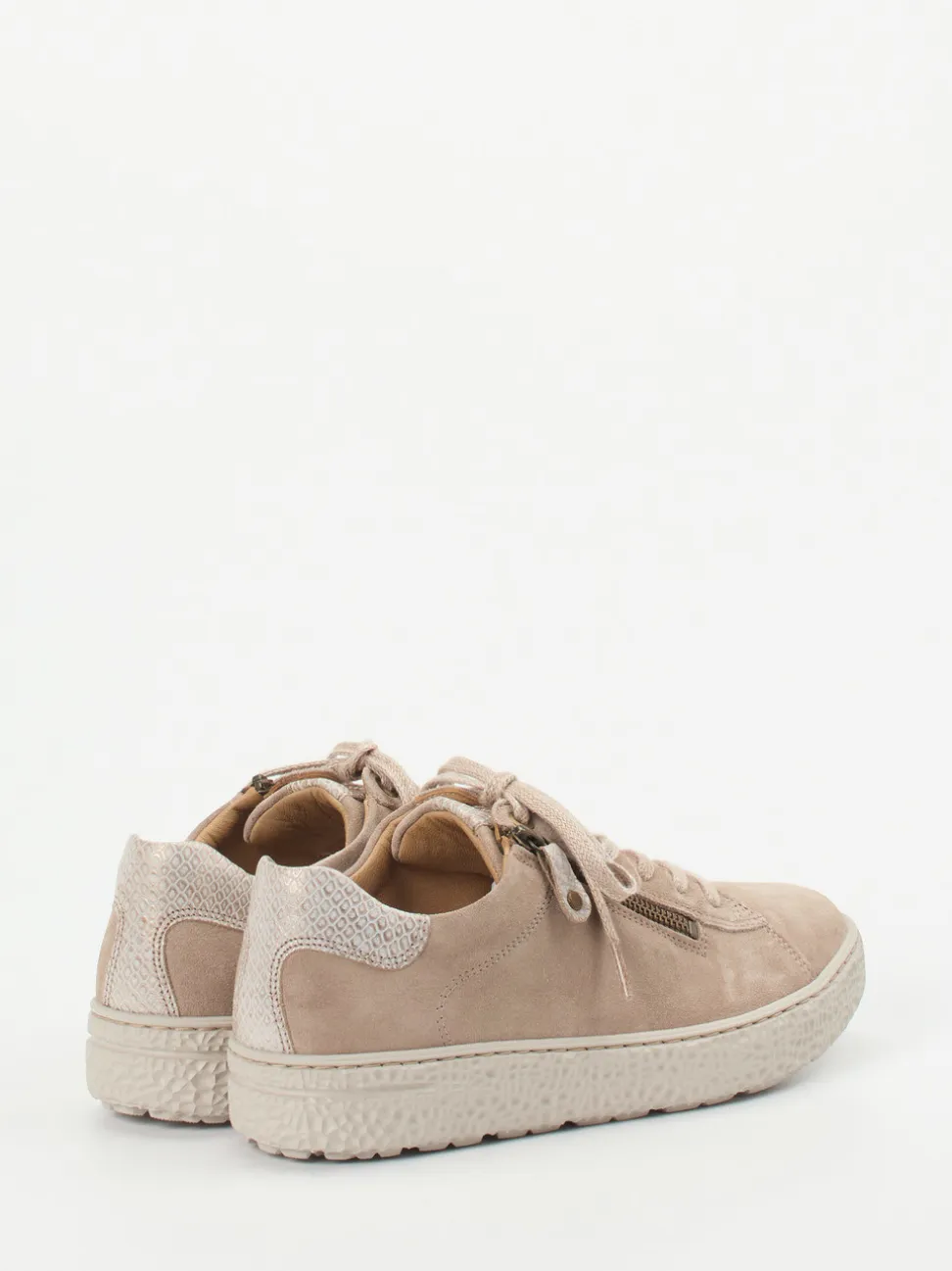 Hartjes – Sneaker aus Veloursleder beige