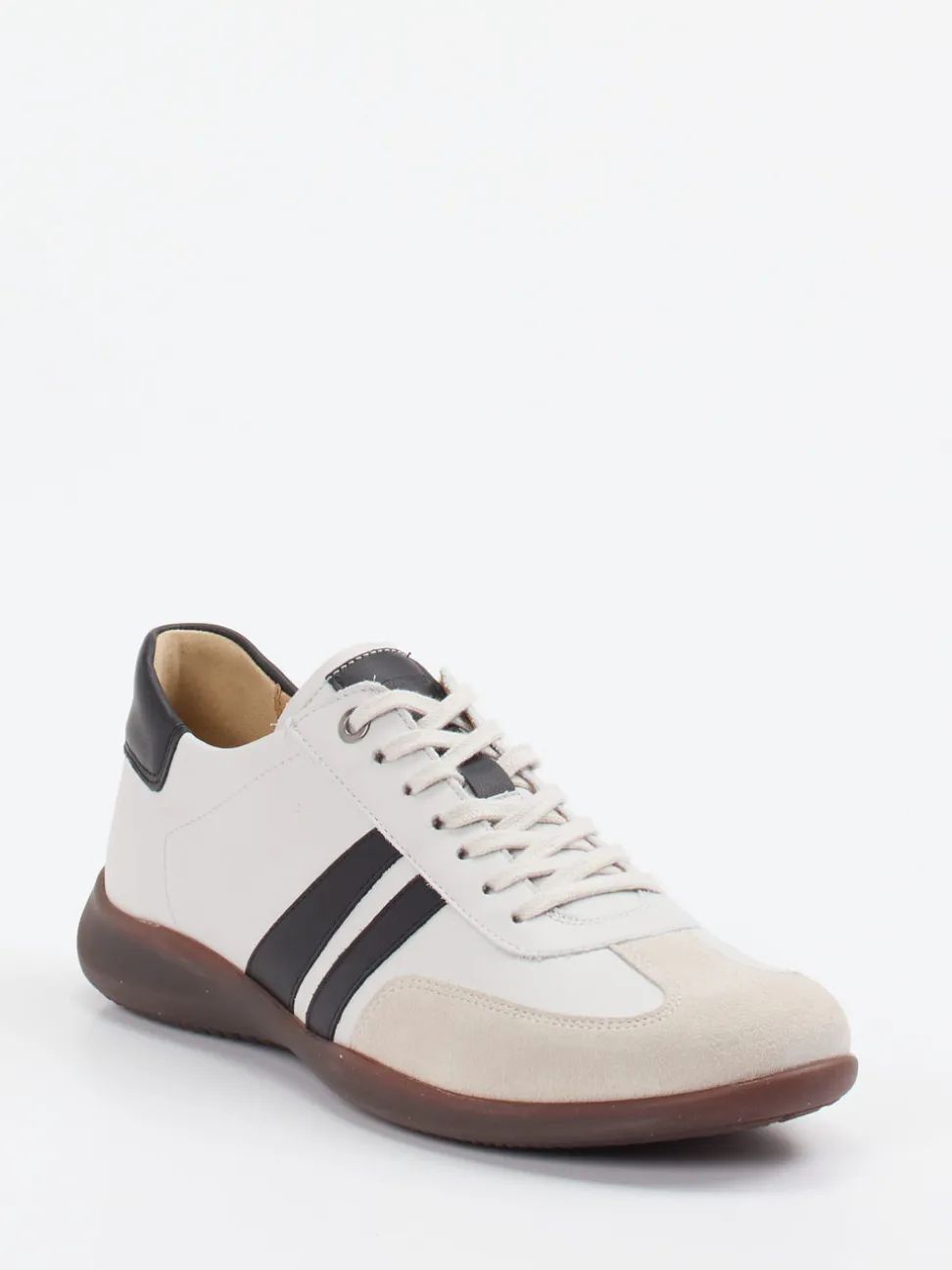 Hartjes – Sneaker aus Velours- und Glattleder Offwhite