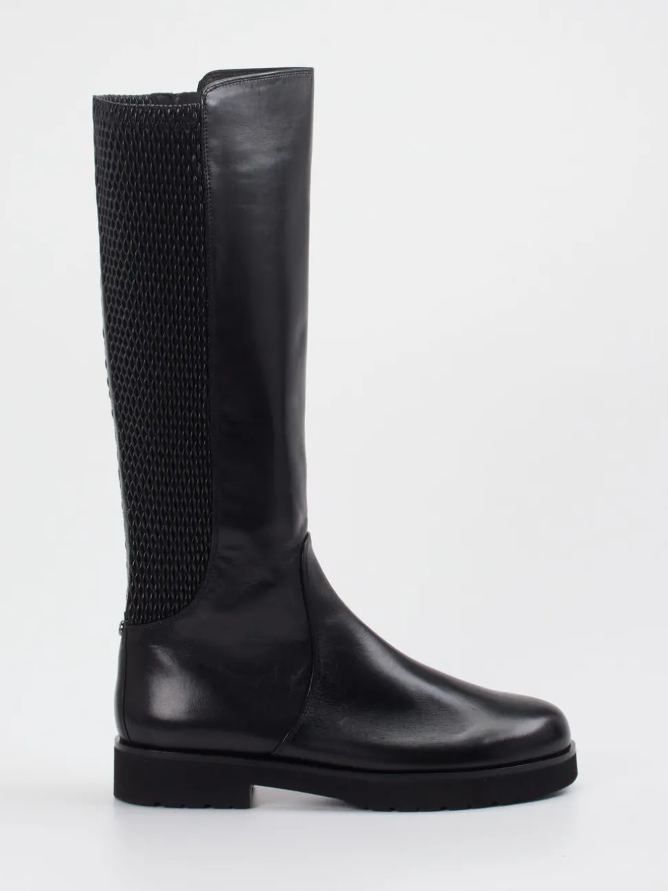 Hassia – Kniehohe Stiefel aus Kalbleder Schwarz