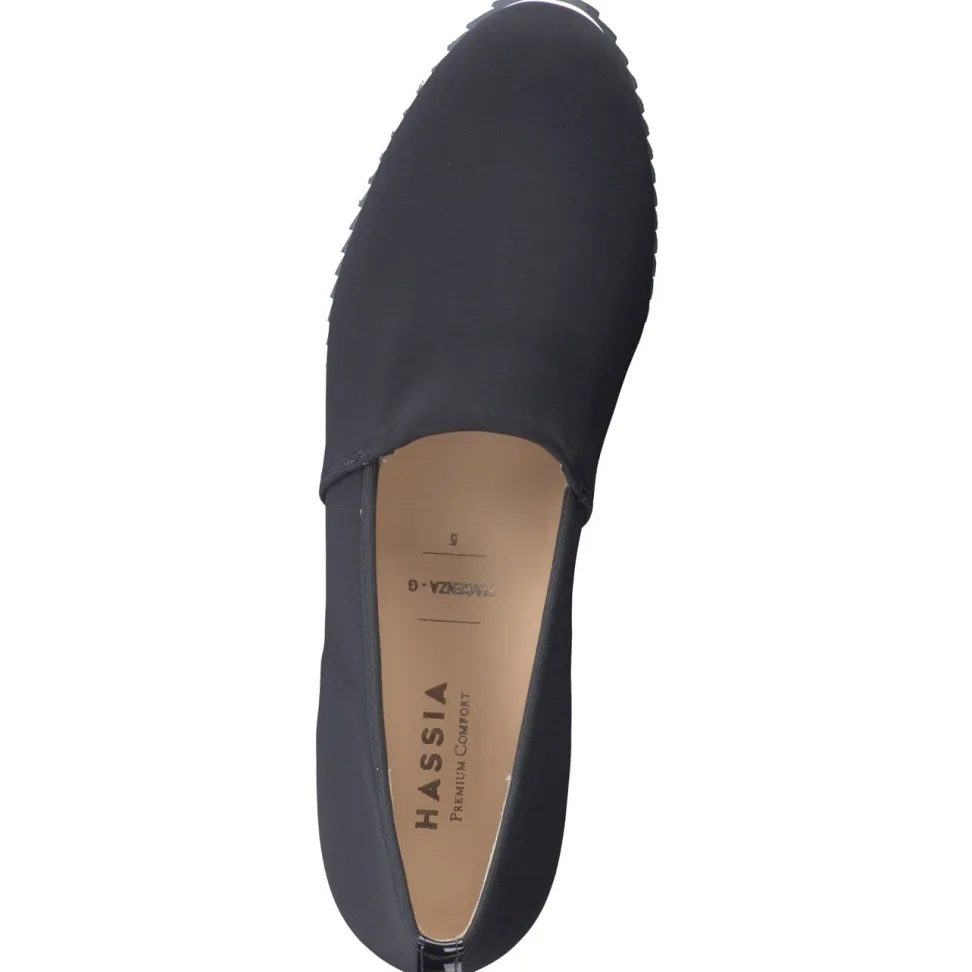 Hassia – Komfort-Slipper aus Textil in Keilform