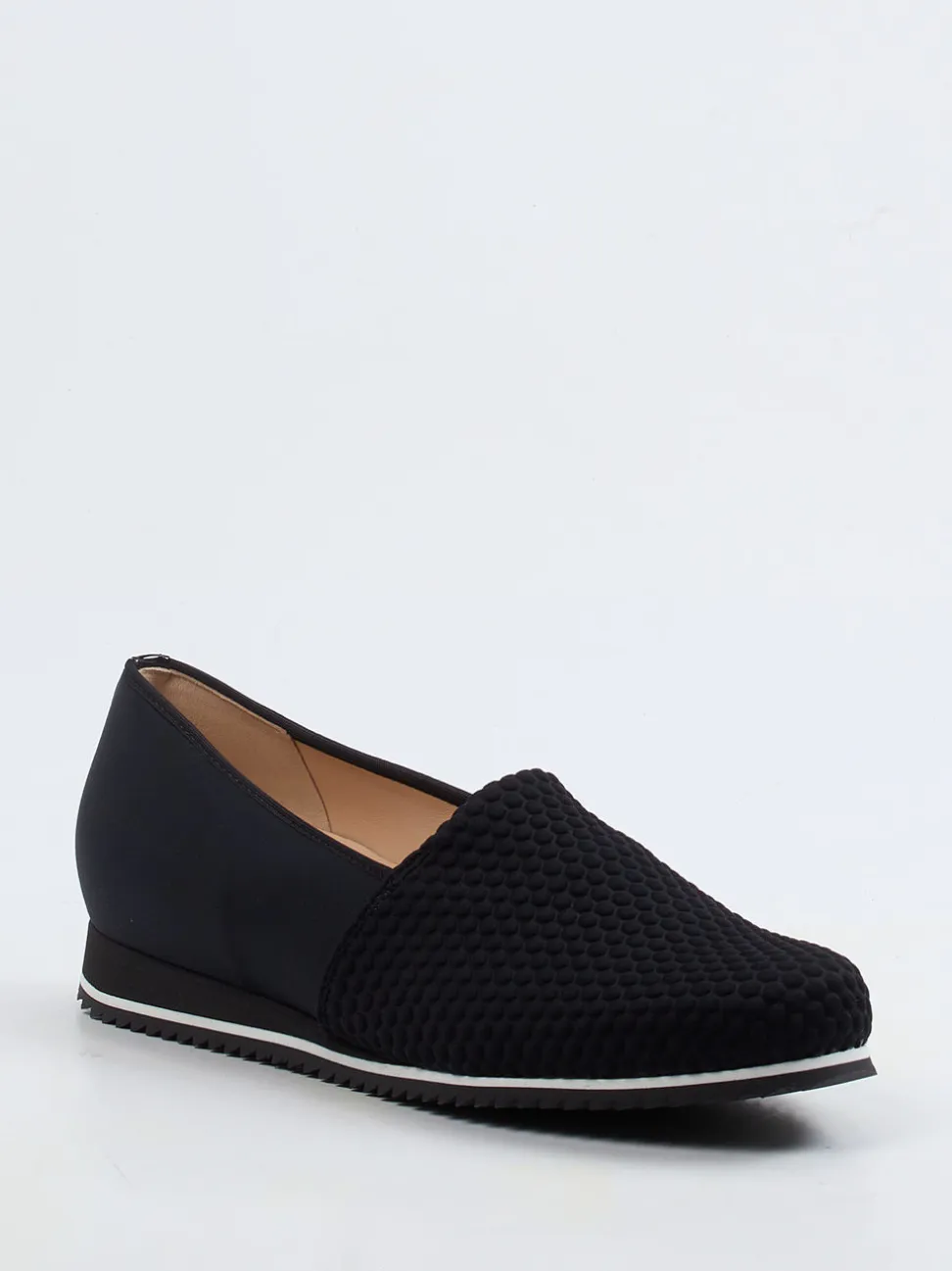 Hassia – Komfort-Slipper aus Textil in Schwarz