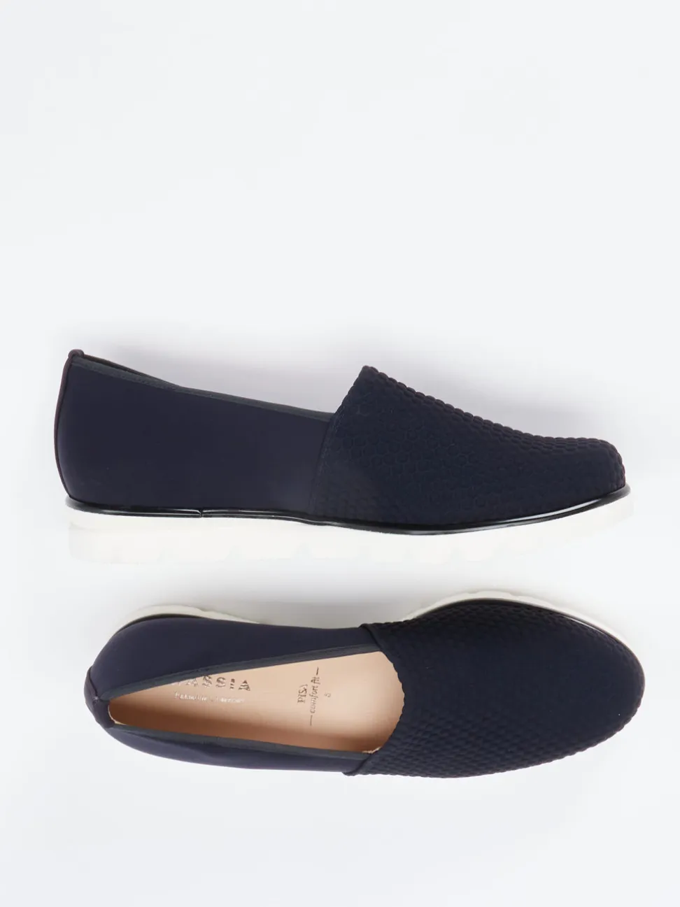 Hassia – Komfort-Slipper aus Textil Dunkelblau