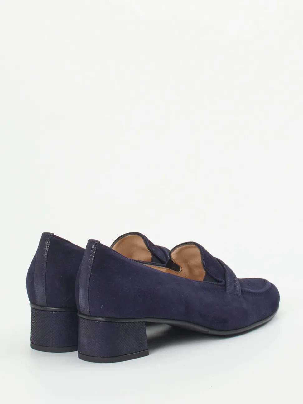 Hassia – Loafer aus Veloursleder Dunkelblau