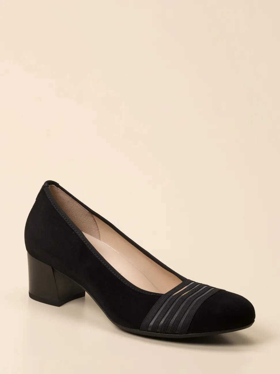 Hassia – Pumps aus Veloursleder Schwarz