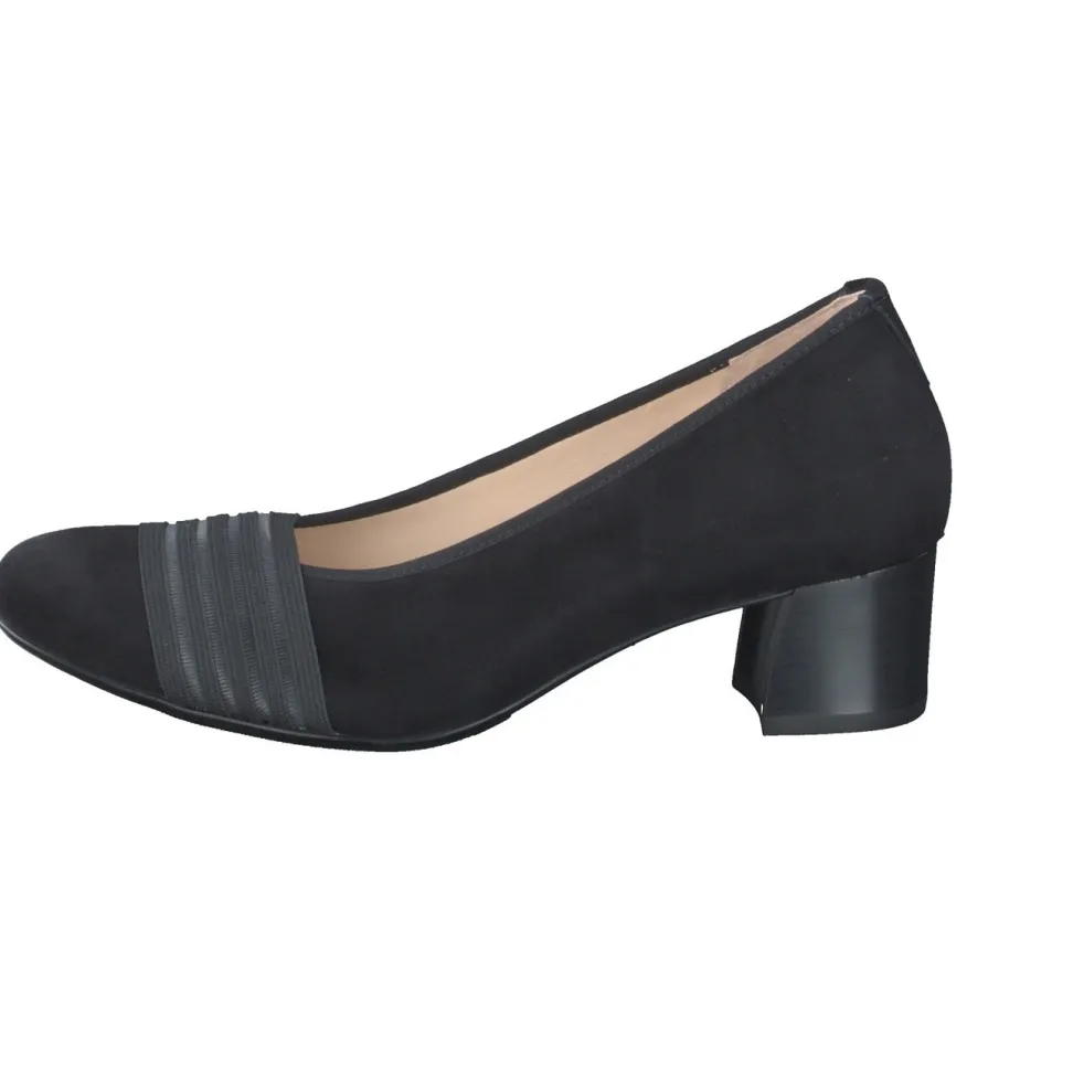 Hassia – Pumps aus Veloursleder Schwarz