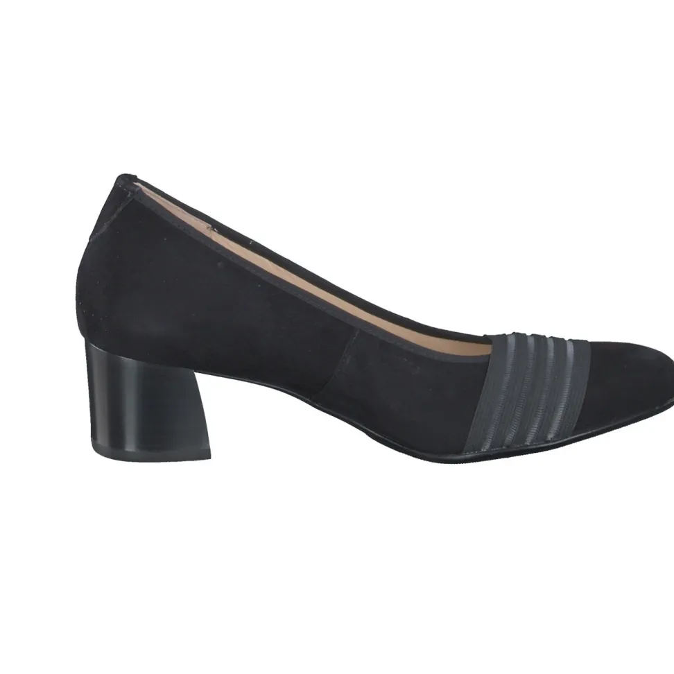 Hassia – Pumps aus Veloursleder Schwarz