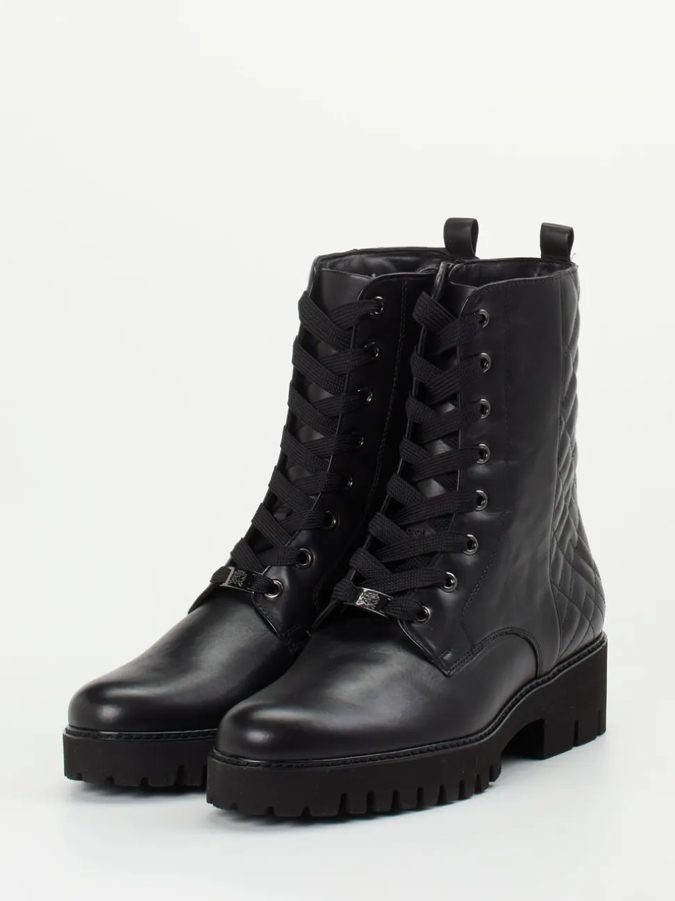 Hassia – Schnürboots aus Kalbleder Schwarz